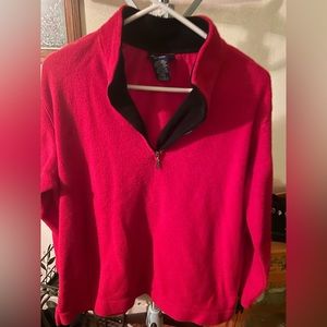 Catalina 1/4 zip red pullover